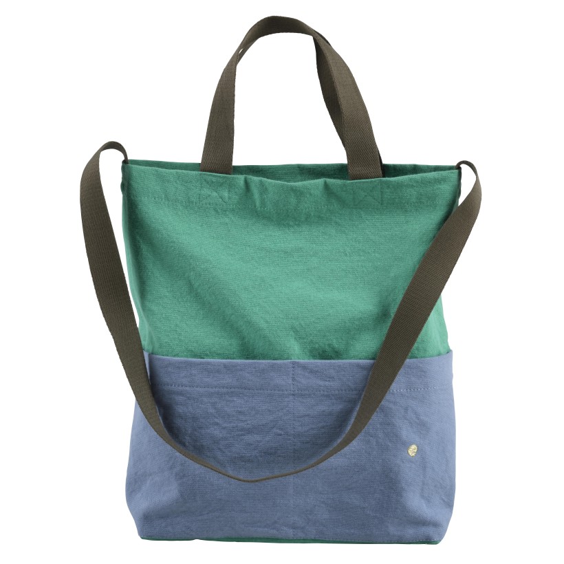 CITY BAG LA CERISE TRICOLO DETOX BLUETIFUL 37X35 100%ORGANIC COTTON