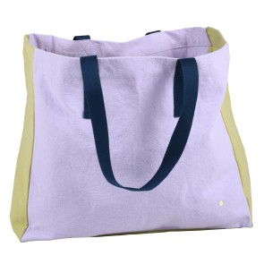 ΤΣΑΝΤΑ ΓΙΑ ΨΩΝΙΑ LA CERISE TRICOLO LILAS ANANAS 38X46 ΑΠΟ ΟΡΓΑΝΙΚΟ ΒΑΜΒΑΚΙ