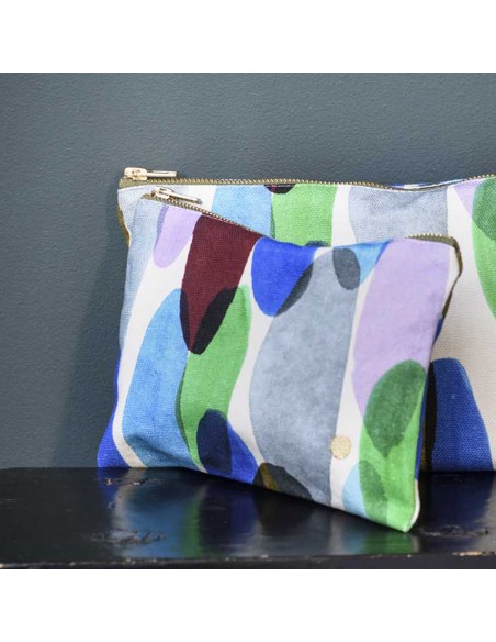 POUCH LA CERISE JOY MULTI 19X14 100% ORGANIC COTTON