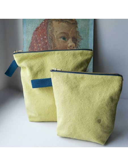 TOILETRY BAG LA CERISE IONA ANANAS 22x18 100% ORGANIC COTTON