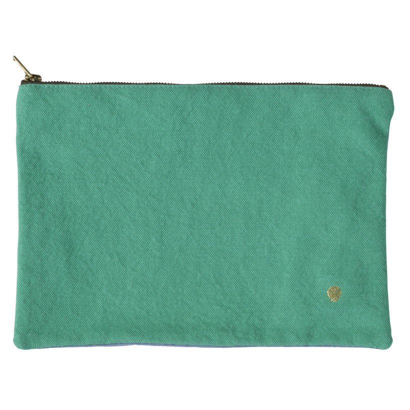 POUCH LA CERISE TRICOLO DETOX BLUETIFUL 28X19 ORGANIC COTTON