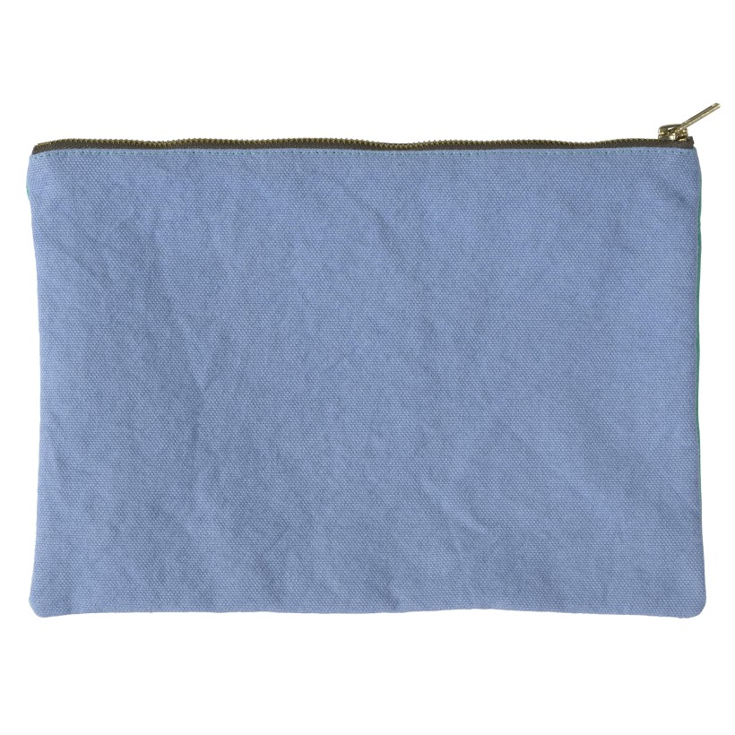POUCH LA CERISE TRICOLO DETOX BLUETIFUL 28X19 ORGANIC COTTON