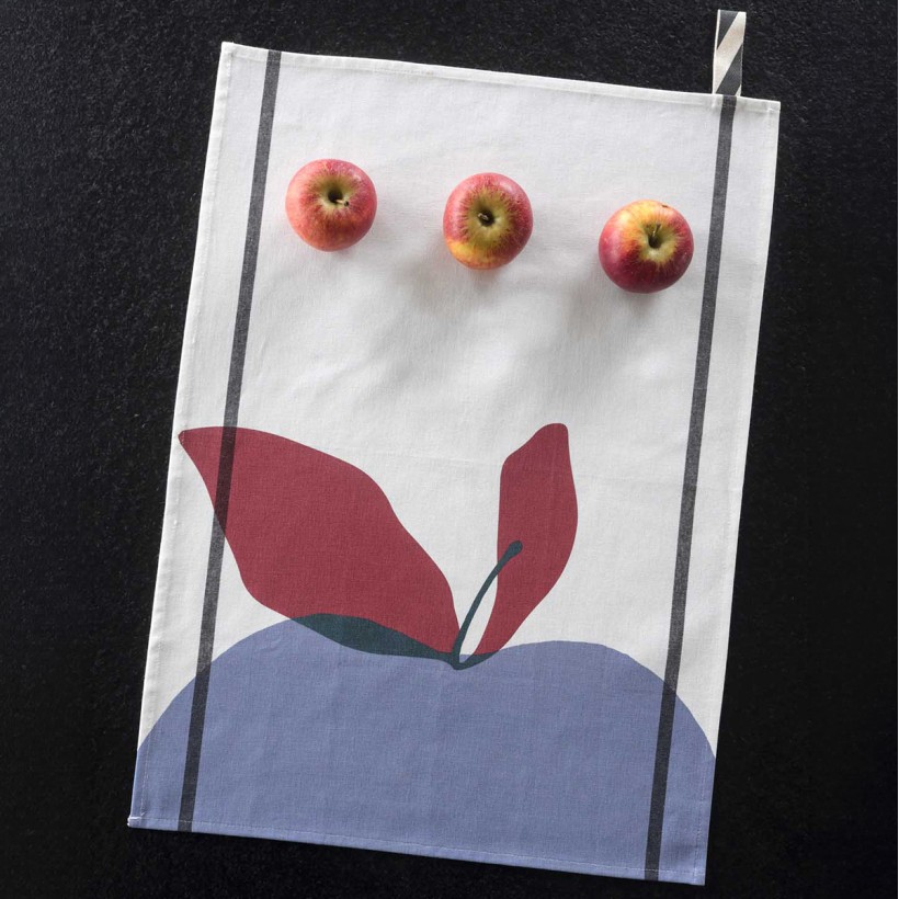 KITCHEN TOWEL LA CERISE POMME BLUETIFUL 50X70 100% ORGANIC COTTON