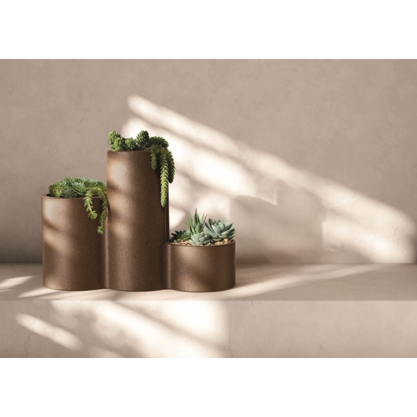 ΓΛΑΣΤΡΑ TUBLA TRIO 80xH56 CORTEN STEEL POLYETHYLENE