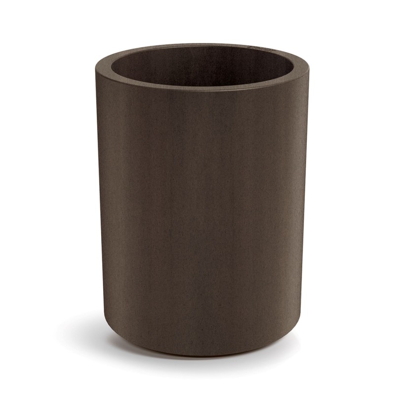PLASTIC  POT ETHICK TUBLA 48xH60 CORTEN STEEL