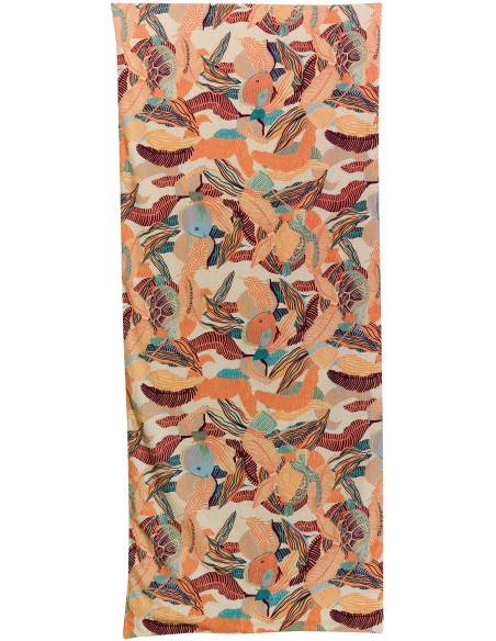 SOFA RUNNER VIVARAISE DORI PAPAYE 85x200 55%LINEN 45%COTTON