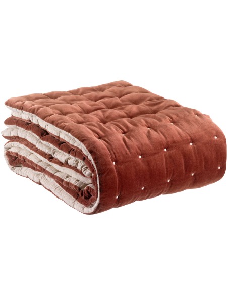 SOFA RUNNER VIVARAISE ELISE TABAC 90x240 100% COTTON VELVET