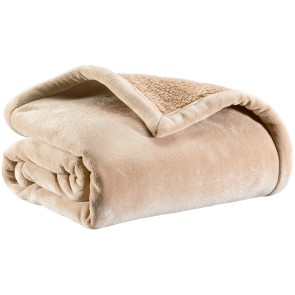 BLANKET VIVARAISE MICHKA MUSCADE 180×220 100% MICROFIBRE