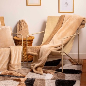 BLANKET VIVARAISE MICHKA MUSCADE 180×220 100% MICROFIBRE 2