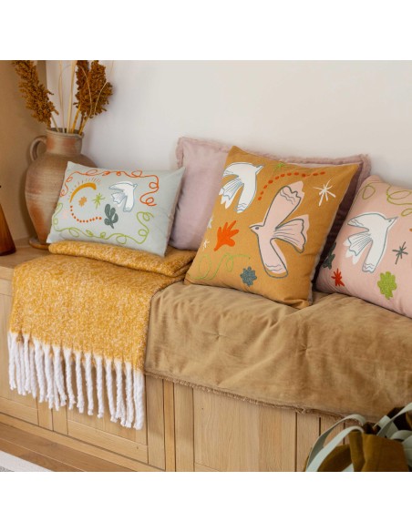 SOFA RUNNER VIVARAISE FARA CANNELLE 85×200 100% VELVET COTTON