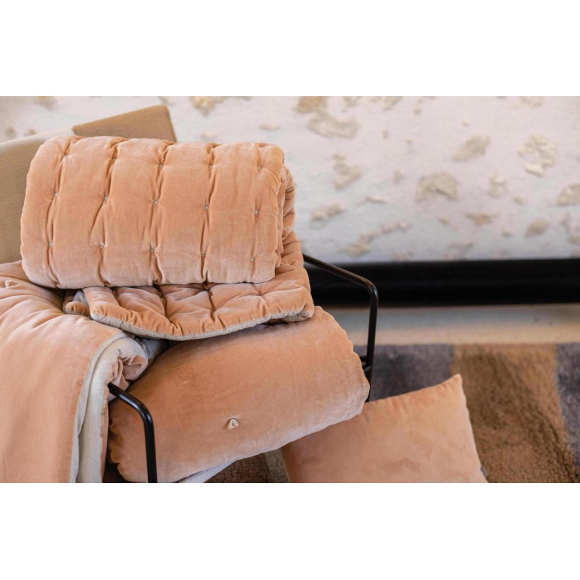 SOFA RUNNER VIVARAISE ELISE EPICE 90x240 100% COTTON VELVET
