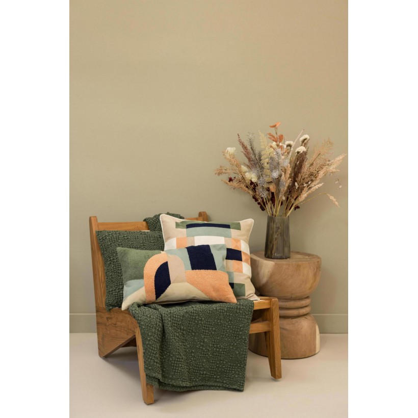 THROW VIVARAISE TANA OLIVE 140X200 100% COTTON