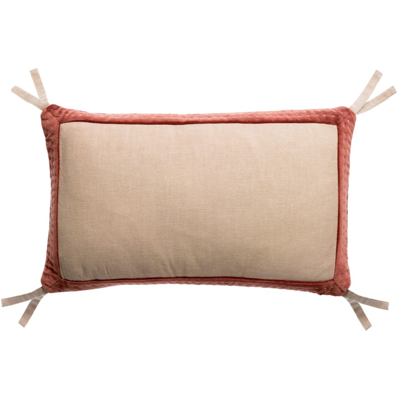 CUSHION VIVARAISE ELISE CHAMBRAY TABAC 30X50 100%COTTON
