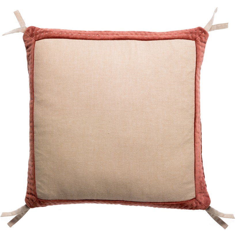 ΜΑΞΙΛΑΡΙ VIVARAISE ELISE CHAMBRAY TABAC 45X45 100% ΒΑΜΒΑΚΙ