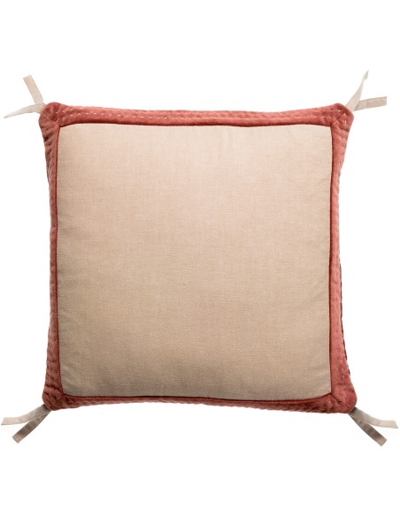 ΜΑΞΙΛΑΡΙ VIVARAISE ELISE CHAMBRAY TABAC 45X45 100% ΒΑΜΒΑΚΙ
