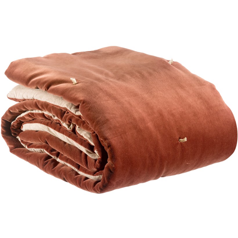 THROW VIVARAISE ELISE TABAC 140X200 100%VELVET COTTON