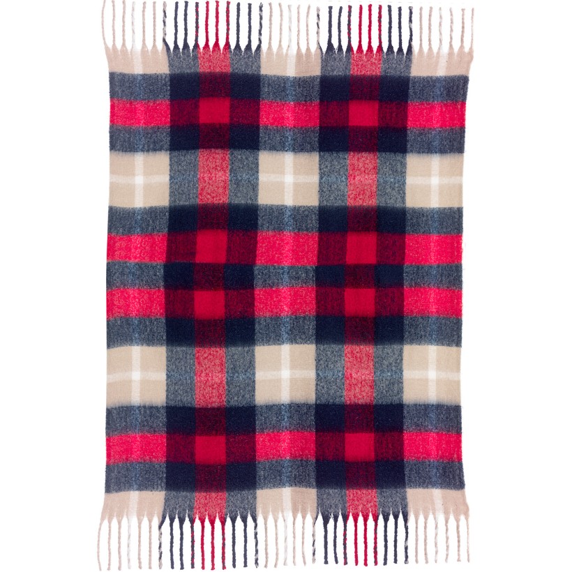 ΡΙΧΤΑΡΙ VIVARAISE ISABEL TARTAN MARINE 130X160 100% ΑΝΑΚΥΚΛΩΜΕΝΟ ΠΟΛΥΕΣΤΕΡ