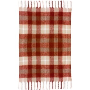 THROW VIVARAISE ISABEL TARTAN CARAMEL 130X160 100% RECYCLED POLYESTER 2