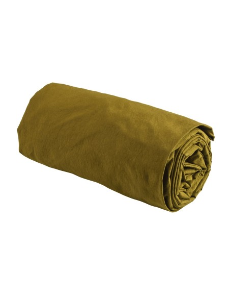 FITTED SHEET CELESTE NUTS 160x200 100% ORGANIC COTTON PERCALE
