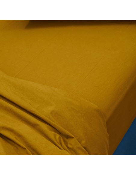 FITTED SHEET CELESTE NUTS 160x200 100% ORGANIC COTTON PERCALE