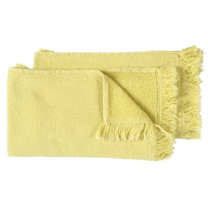HAND TOWEL SET OF 2 LA CERISE LUNA BUTTER 30x50 100%ORGANIC COTTON