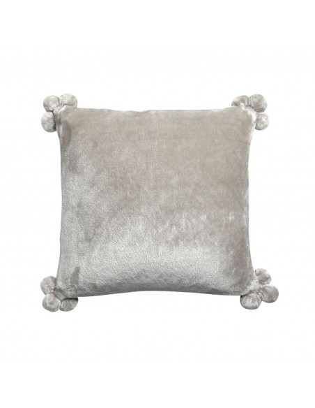 CUSHION VIVARAISE TENDER POMPONS PERLE 45×45 100% POLYESTER