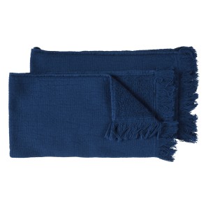 ΠΕΤΣΕΤΑ ΧΕΡΙΩΝ ΣET 2 ΤΜΧ LA CERISE LUNA MIDNIGHT 30x50 100% ΟΡΓΑΝΙΚΟ ΒΑΜΒΑΚΙ