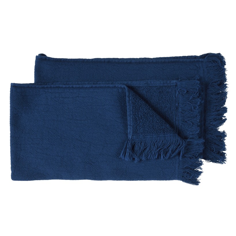 ΠΕΤΣΕΤΑ ΧΕΡΙΩΝ ΣET 2 ΤΜΧ LA CERISE LUNA MIDNIGHT 30x50 100% ΟΡΓΑΝΙΚΟ ΒΑΜΒΑΚΙ