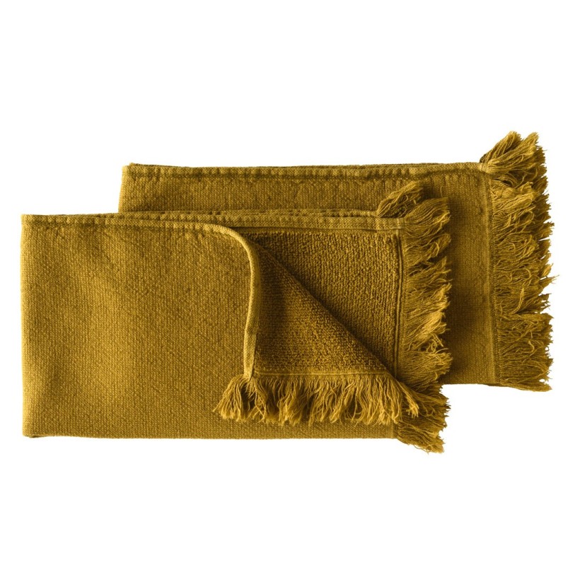 HAND TOWEL SET OF 2 LA CERISE LUNA NUTS 30x50 100%ORGANIC COTTON