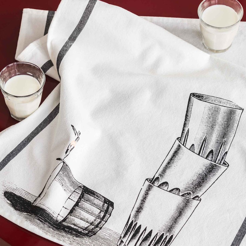 KITCHEN TOWEL LA CERISE VICTOR 50X70 100% ORGANIC COTTON