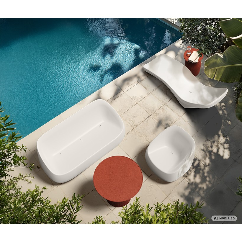 ΤΡΑΠΕΖΙ VESSCO FVES863R-106R ΓΚΡΙ 76x57x30 ΕΞΩΤΕΡΙΚΟΥ ΧΩΡΟΥ ΠΛΑΣΤΙΚΟ FIBER GLASS