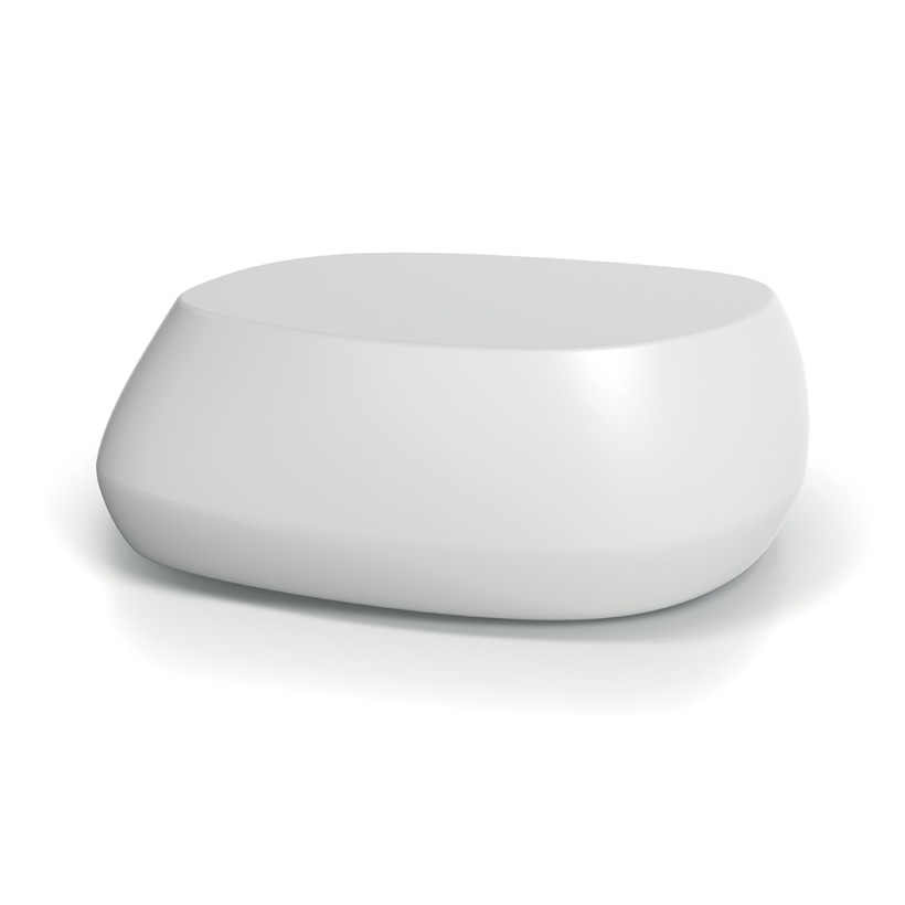 OUTDOOR COFFE TABLE VESSCO FVES863R-440R WHITE 76x57x30 PLASTIC FIBER GLASS