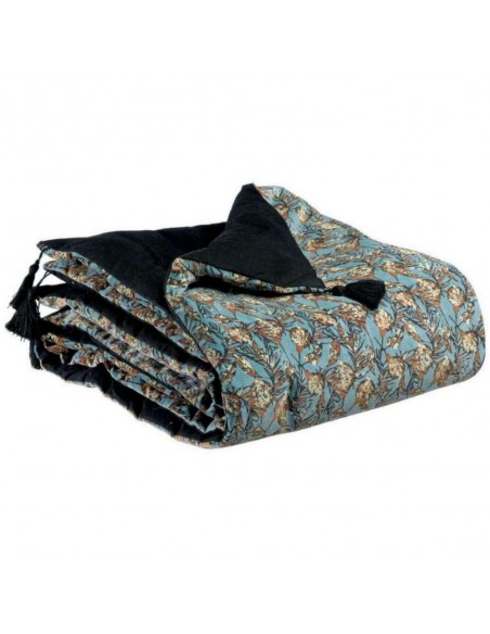 THROW VIVARAISE ANAE QUARTZ 135x200 100% COTTON VELVET