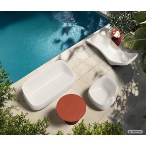 ΠΟΛΥΘΡΟΝΑ ΕΞΩΤΕΡΙΚΟΥ ΧΩΡΟΥ VESSCO FVEK887R-106R ΓΚΡΙ 78x78xH74 ΠΛΑΣΤΙΚΟ FIBER GLASS 2